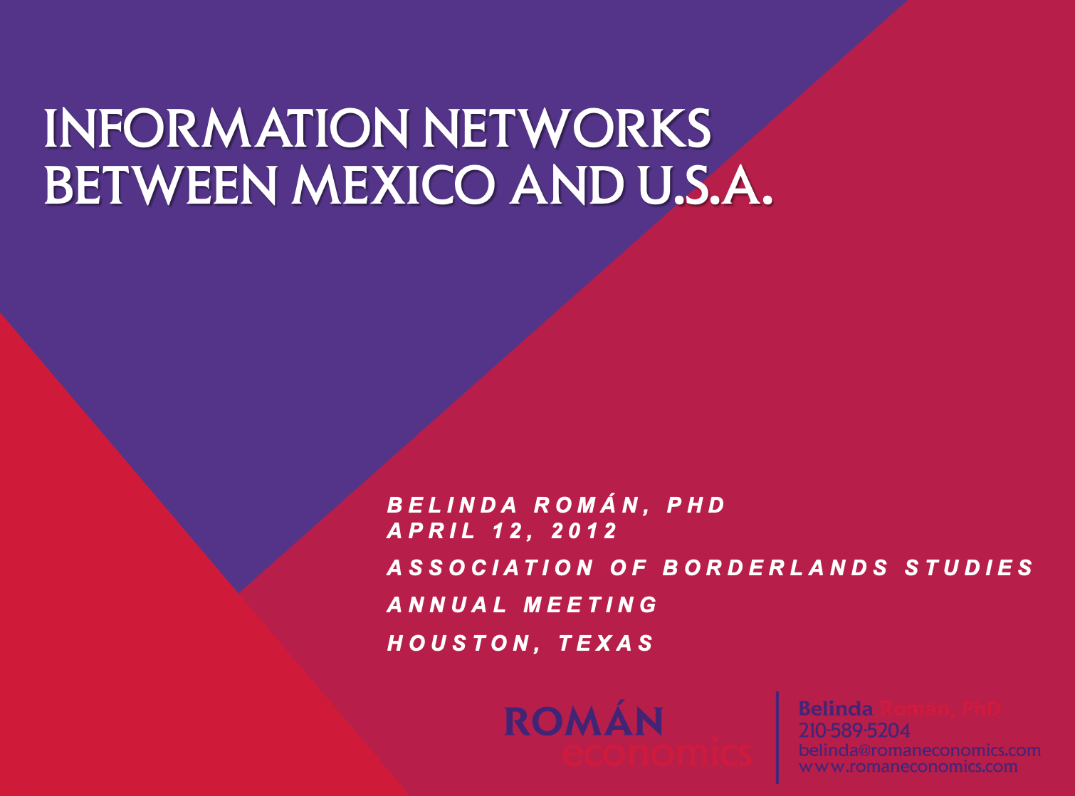 Establishing Networks Between Mexico & U.S.A.